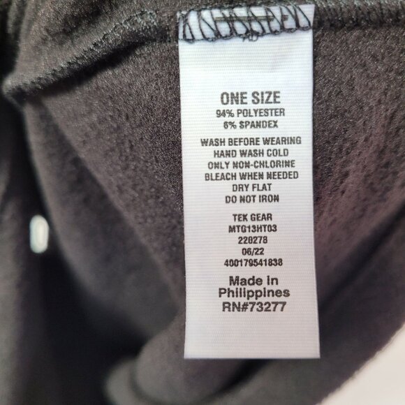 Tek Gear Men's 4-In-1 Hood, Neck Warmer  Gaiter Hood One Size  Black - Picture 5 of 7